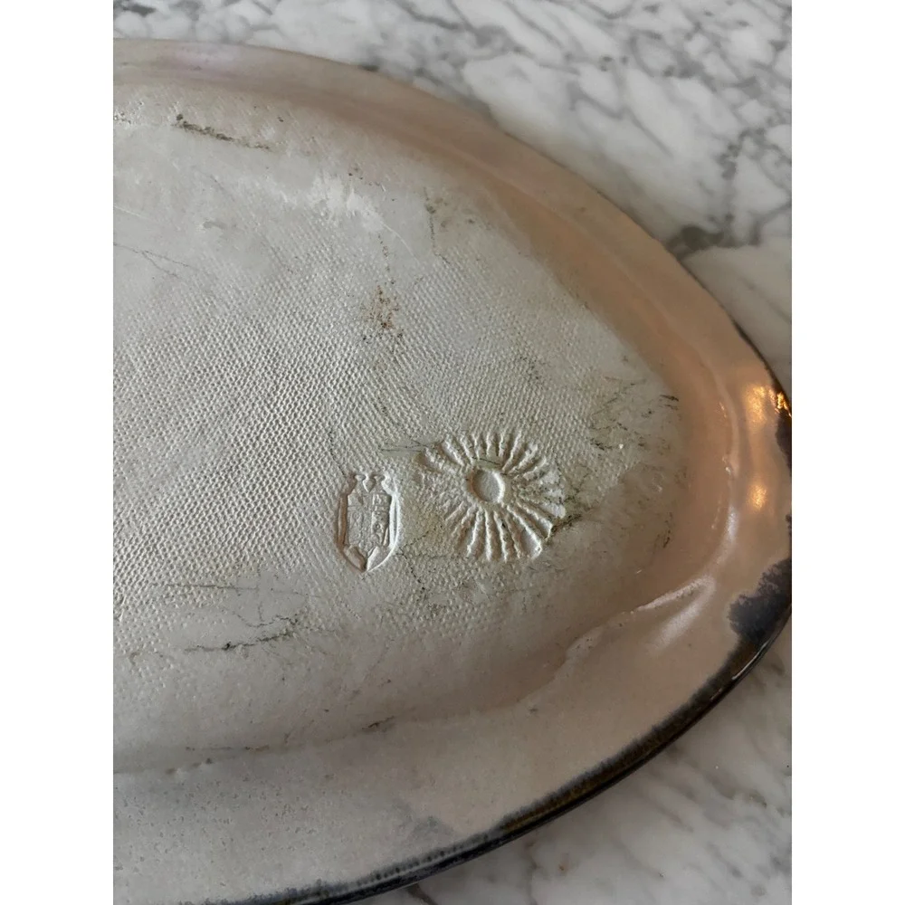 Stone Soldier Pottery Fish Platter 16.5